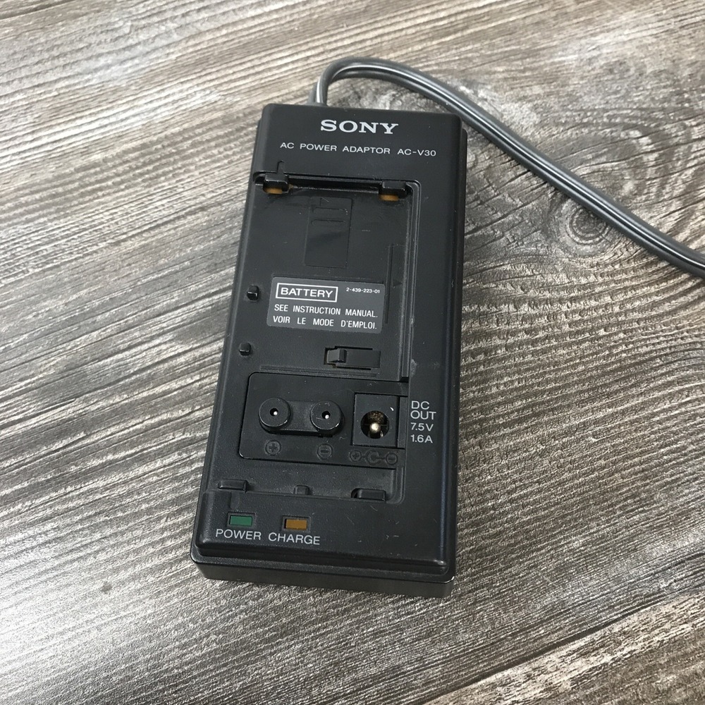 Genuine OEM Sony AC-V30 Power Adapter‎ Battery Charger HandyCam Camcorder